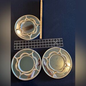 Set of Three Silver Decorative Mirrors